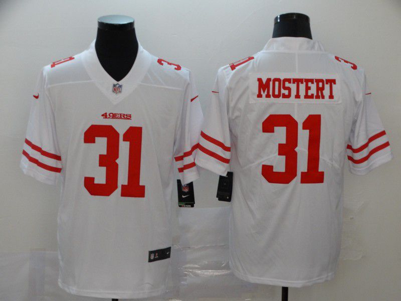 Men San Francisco 49ers #31 Mostert White Nike Vapor Untouchable Limited NFL Jersey->san francisco 49ers->NFL Jersey